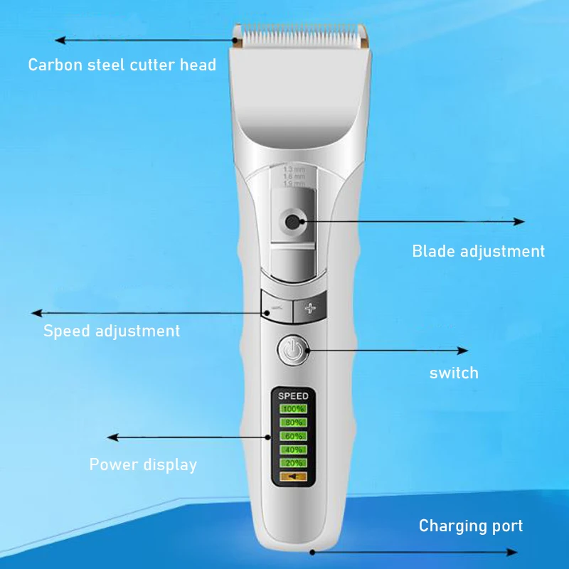 Машинка для стрижки волос в Турбо-режиме профессиональный электрический триммер