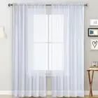 Шторы для окон, однотонные, с териленовым покрытием, для гостиной, спальни, 1 шт.