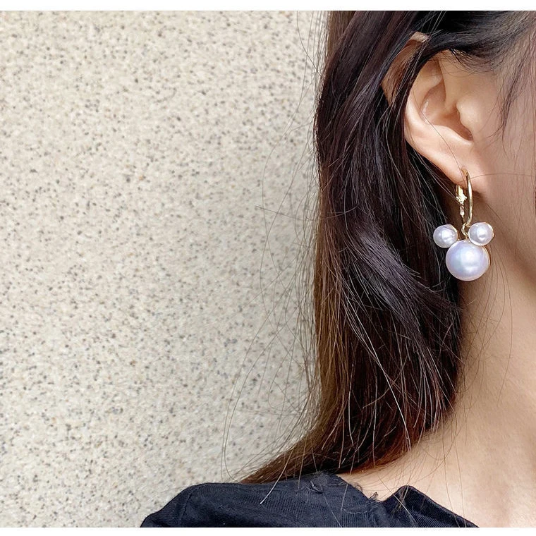 

Pearl Mouse Drop Earrings Bulk Cute Animal Pendant Charm Fashion Jewelry 2022 Valentines Gift For Women Accessories Wholesale