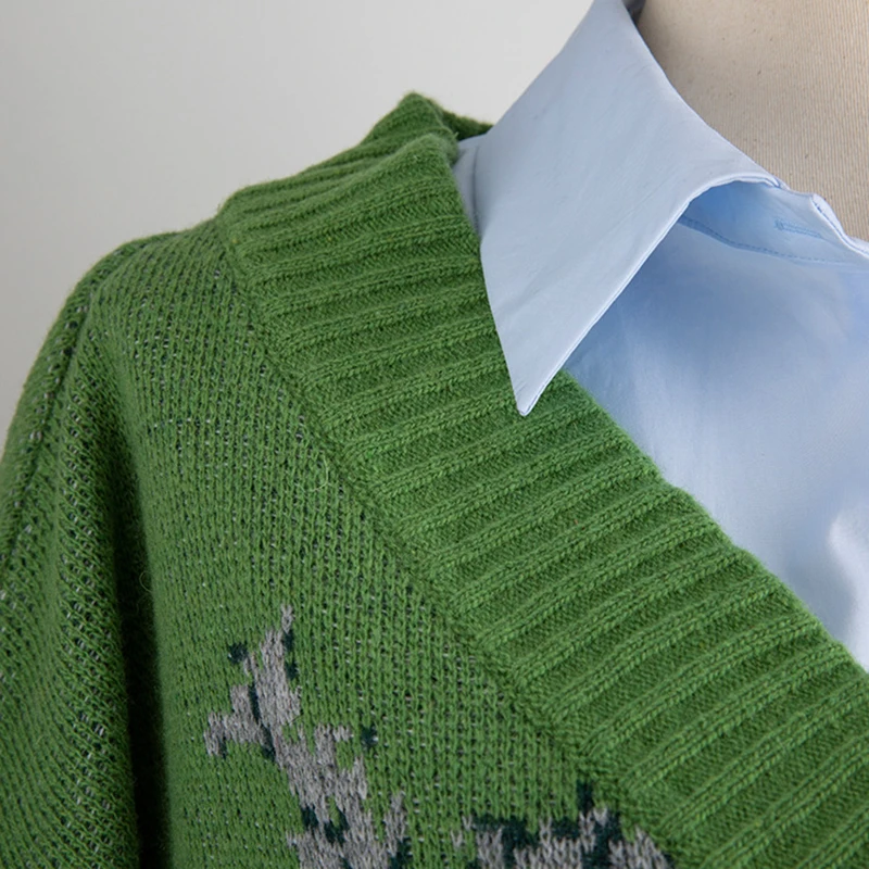 Женская трикотажная блузка в стиле пэчворк Повседневная Свободная рубашка