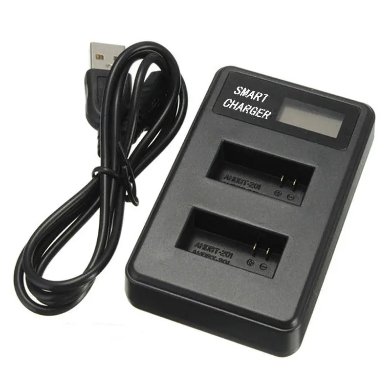 Для Ahdbt 301 Go Pro Hero3 батарея Usb ЖК дисплей двойной порт зарядное устройство для Hero 3 +