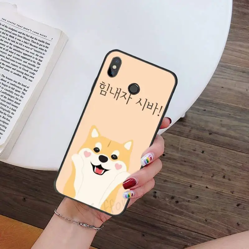 

Cute Shiba Inu Corgi Phone Case For Xiaomi Redmi mi note max 3 5 6 8 9 10 t S SE lite pro Soft Silicone Shell Cover Funda
