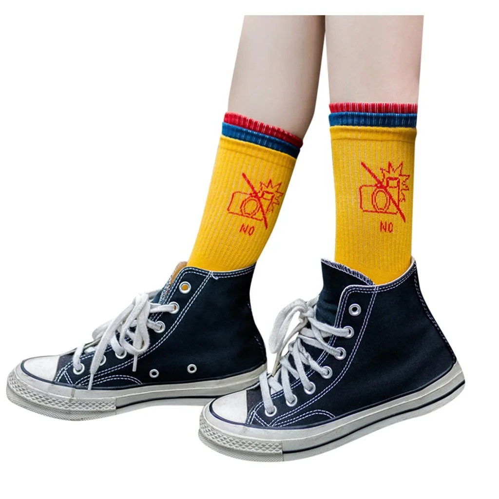 SAGACE Letters Socks Women Harajuku Skateboard Spring And Autumn Long Couple Funny | Женская одежда