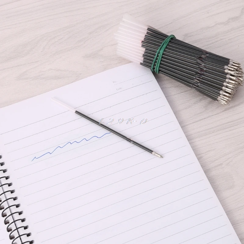 

100Pcs 0.7mm Ballpoint Pen Refill Black Blue Red Pen Refill Stationery School Office Supply