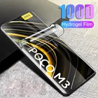 Защитная пленка для экрана Xiaomi Poco X3 NFC Pocof3 F3 F1 Гидрогелевая пленка на Pocox3 X 3 Pro F M F3 M3 пленка не стекло