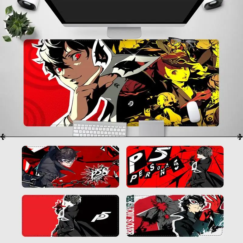 

Personalized persona 5 Gaming Mouse Pad PC Laptop Gamer Mousepad Anime Antislip Mat Keyboard Desk Mat For Overwatch/CS GO