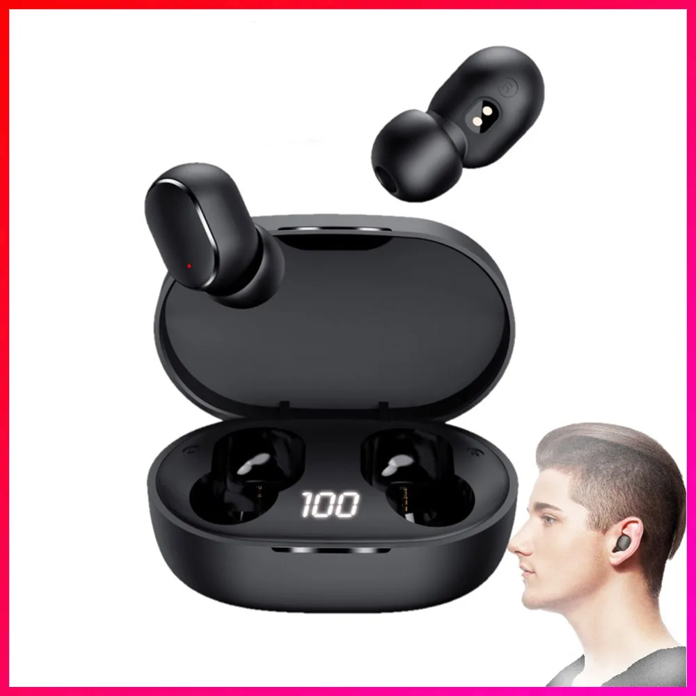 

E6S TWS Bluetooth Earphones Wireless Earbuds For Xiaomi Redmi Noise Cancelling Headsets With Microphone Handsfree PK A6S a7 e7s