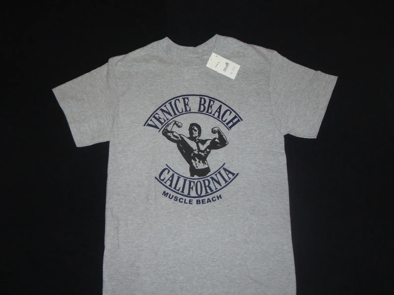 Мышцы Венеция пляж Ca ретро новая футболка тренажерный зал Арнольд Шварценеггер