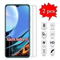 2 1pcs glass for xiaomi redmi 9t 9h 2 5d protective film tempered glass for redmi 9t 9 t front screen protector cover