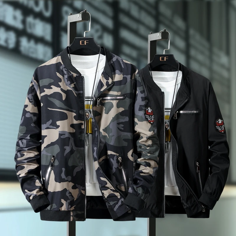 

Мужская повседневная куртка-бомбер с капюшоном, размеры до 9XL, 8XL, 7XL