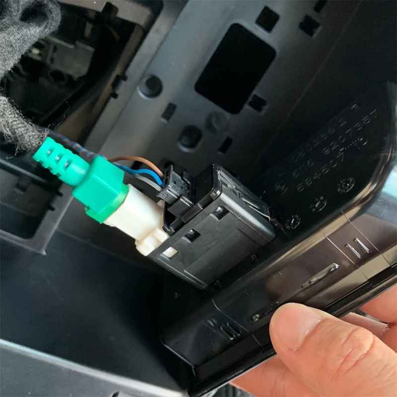SPEEDWOW 1 комплект Автомобильный AUX USB разъем переключатель + аудио кабель жгут
