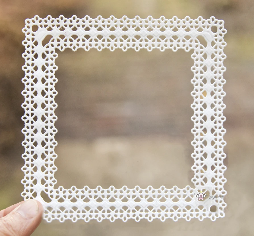 Металлические Вырубные штампы форма для вырезания кружевные цветы квадратная