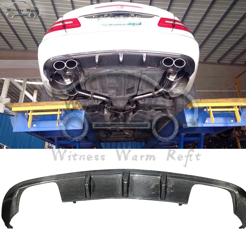 Автомобильный задний диффузор из углеродного волокна спойлер для Mercedes Benz W207 C207