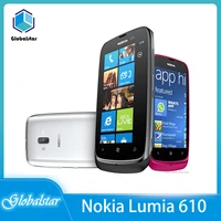 Nokia lumia 610 Refurbished Original Unlocked Lumia 610 Windows Mobile Phone 8GB Camera 5 0MP GPS Wifi phone Free shipping