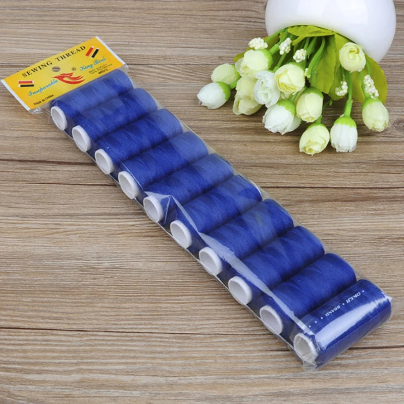 10pcs/pack 200 Yards/Spool Polyester Sewing Thread Machine Embroidery Home Kit for Hand and to Sew | Дом и сад