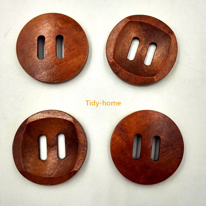 20 шт./лот 30 мм винтажные большие кнопки для пальто кофейные деревянные поделок