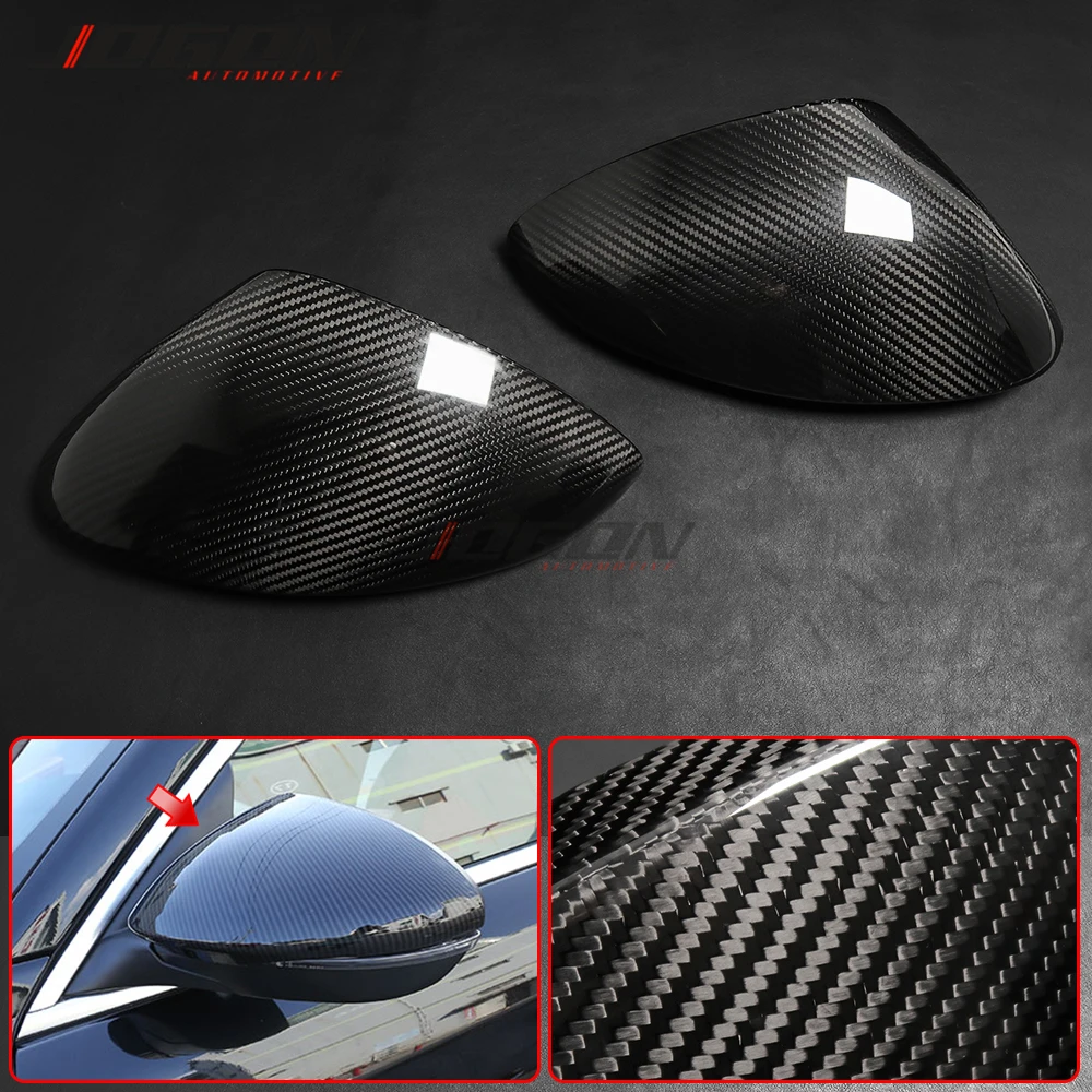 Full Carbon Fiber Car Side Rearview Mirror Cover For Alfa Romeo Stelvio 2017 2018 2019 2020 2pcs | Автомобили и мотоциклы