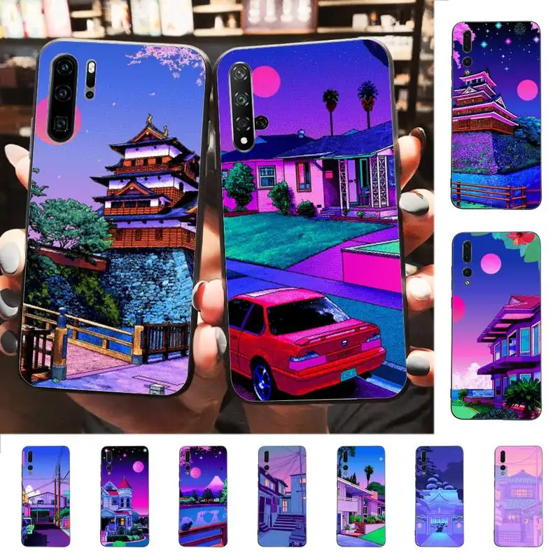

Yinuoda Japanese Anime Hand Painted House scenery Phone Case for Huawei P30 40 20 10 8 9 lite pro plus Psmart2019