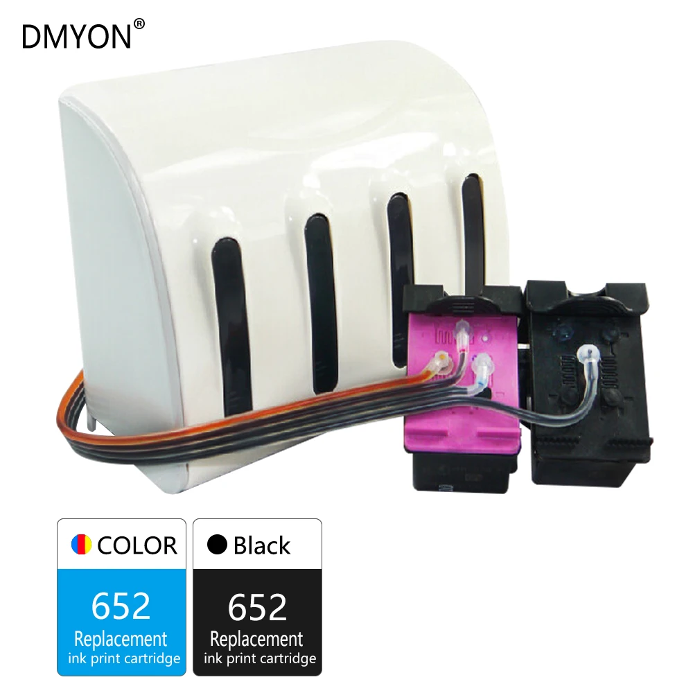 Система непрерывной подачи чернил DMYON 652 совместима с принтером HP СНПЧ Deskjet 1115 1118