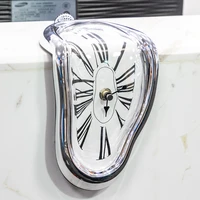 2019 original novel surreal melting distorted wall clocks surrealist salvador dali style wall watch decoration gift