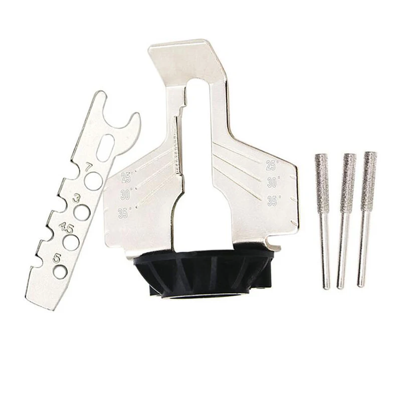 

Sharpening Attachment Sharpener Rotary Accessories Grinding Saw Serrated Grinding Tool Saw Guide Drill Adapter for Dremel drill