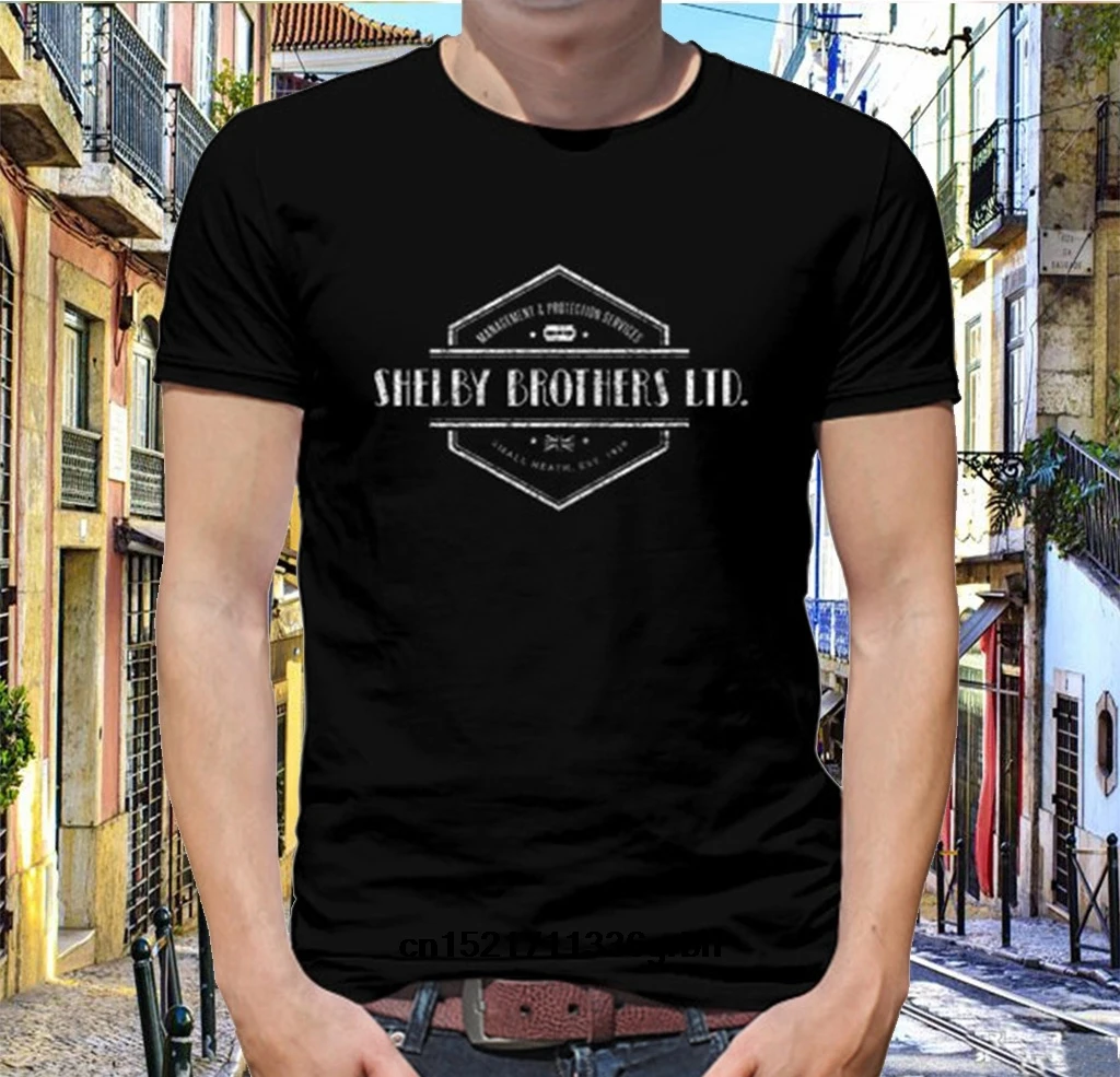 Для мужчин футболка бренд в потере Peaky blinds короткий буквенный смешной s шесть