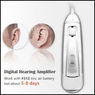 Портативный слуховой аппарат, цифровой мини-усилитель звука для ушей, наушники для пожилых людей, поддержка беспроводных слуховых аппаратов с тяжелой потерей