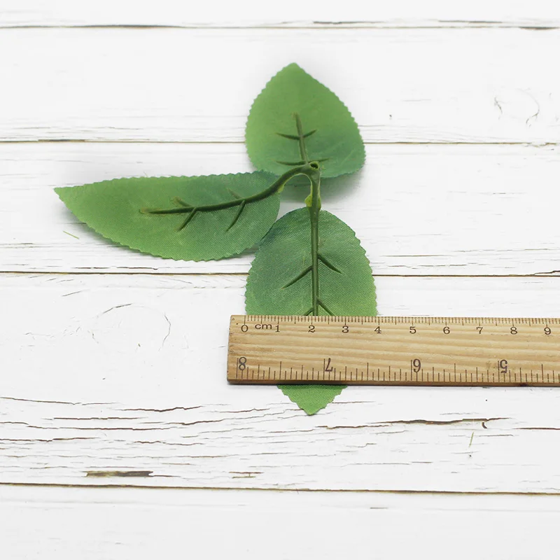 Искусственные растения 10 шт. листья роз шелковые для рождества свадьбы невесты