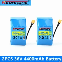 2pcs 36v lithium battery pack 10s2p 4 4ah electric scooter battery single cycle voltage hoverboard battery batterie overboard