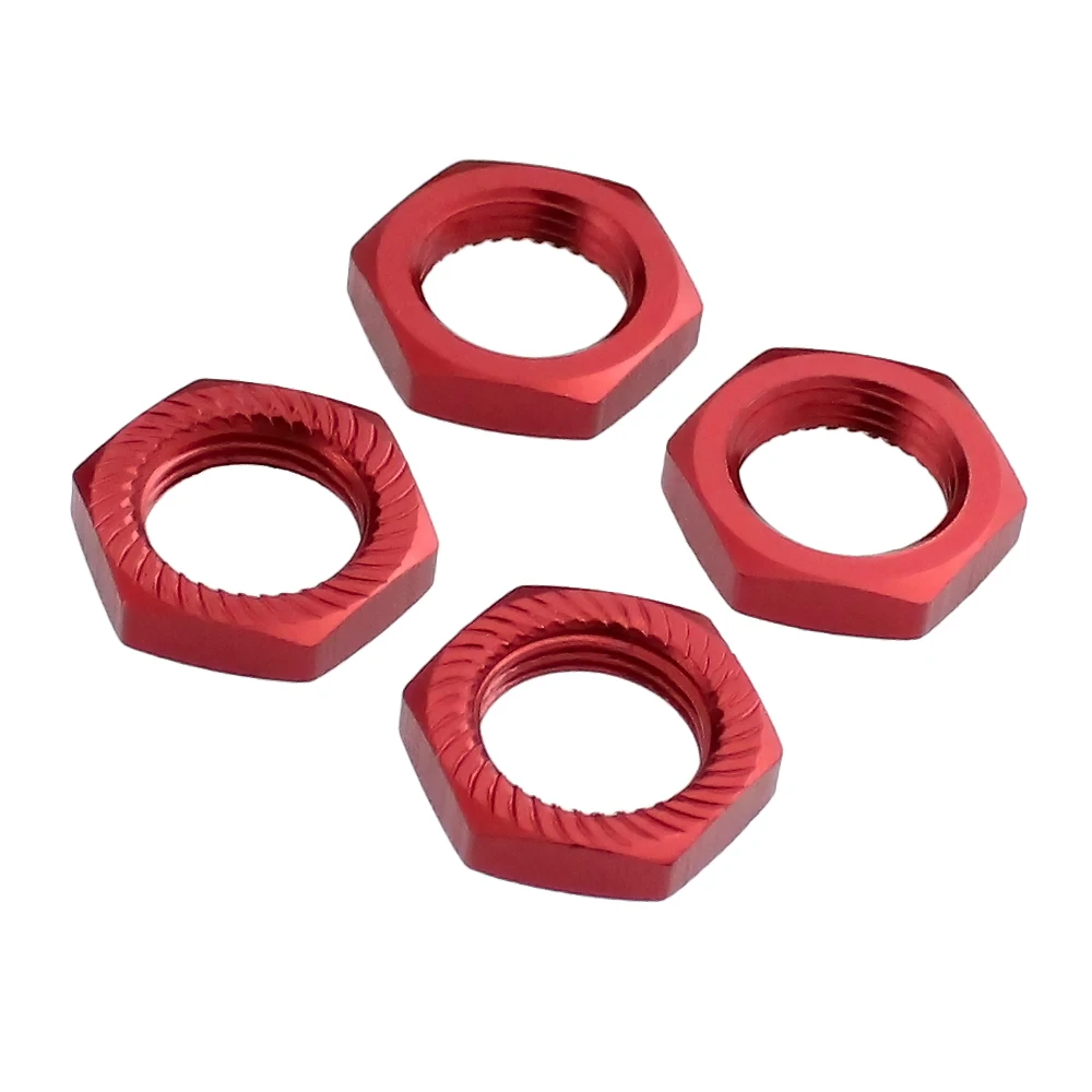 4 шт. алюминиевые шестигранные гайки с колесами 17 мм крепление #7758 для RC 1/5 Traxxas X MAXX