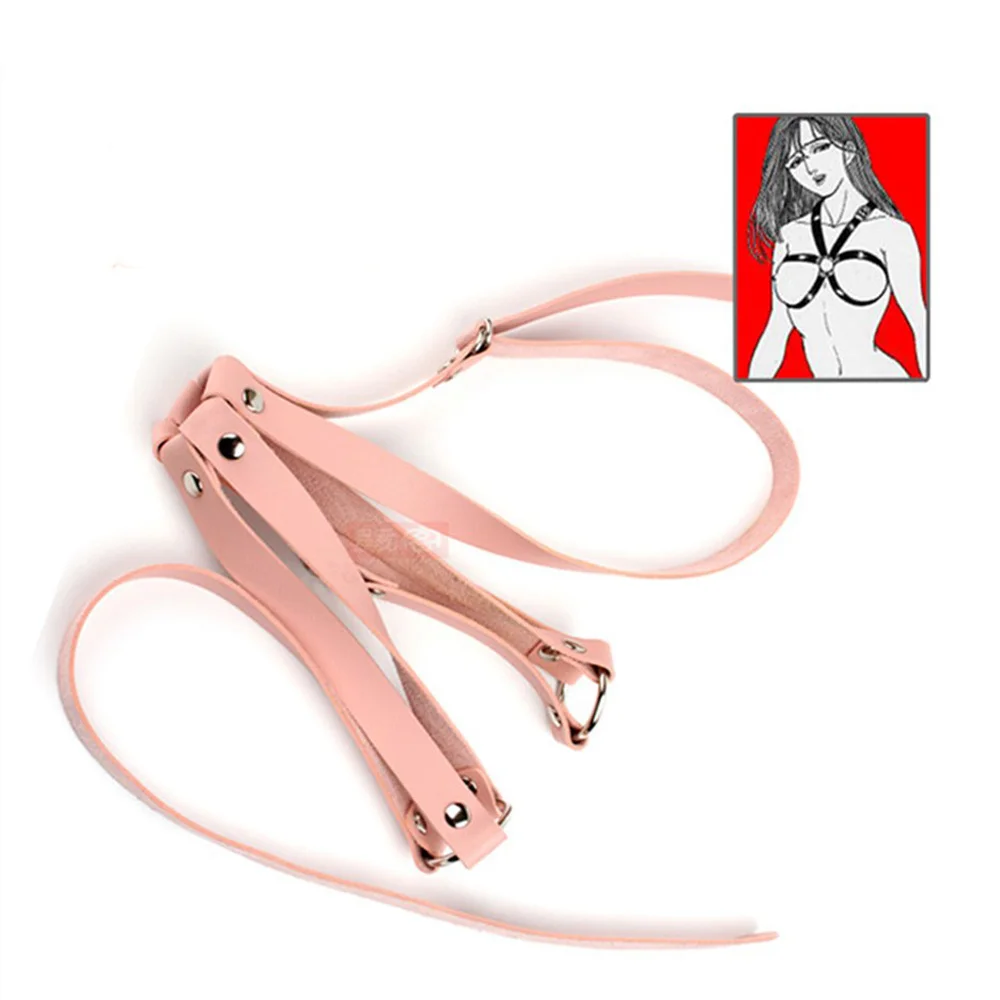 

Новинка 2021, металлический бюстгальтер в готическом стиле в стиле панк со звездами, Женское Ожерелье из искусственной кожи, уличные украшени...