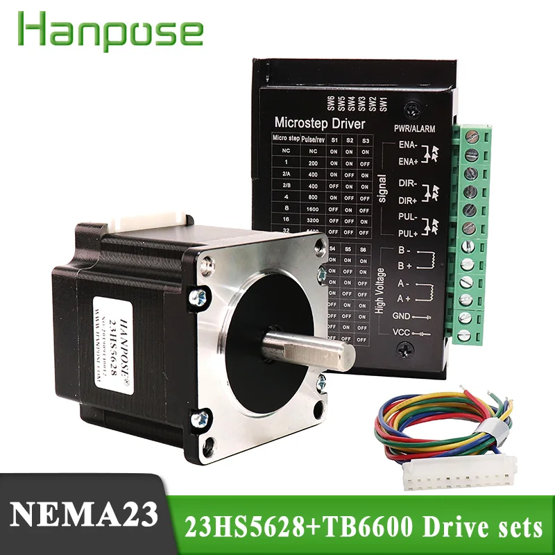 NEMA23 обновление 189N.CM 57 Драйвер шагового двигателя 23HS5628 Tb6600 контроллер 2.8A плата