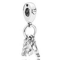 100 925 sterling silver charm creative knife and fork pasta pendant fit pandora women bracelet necklace diy jewelry
