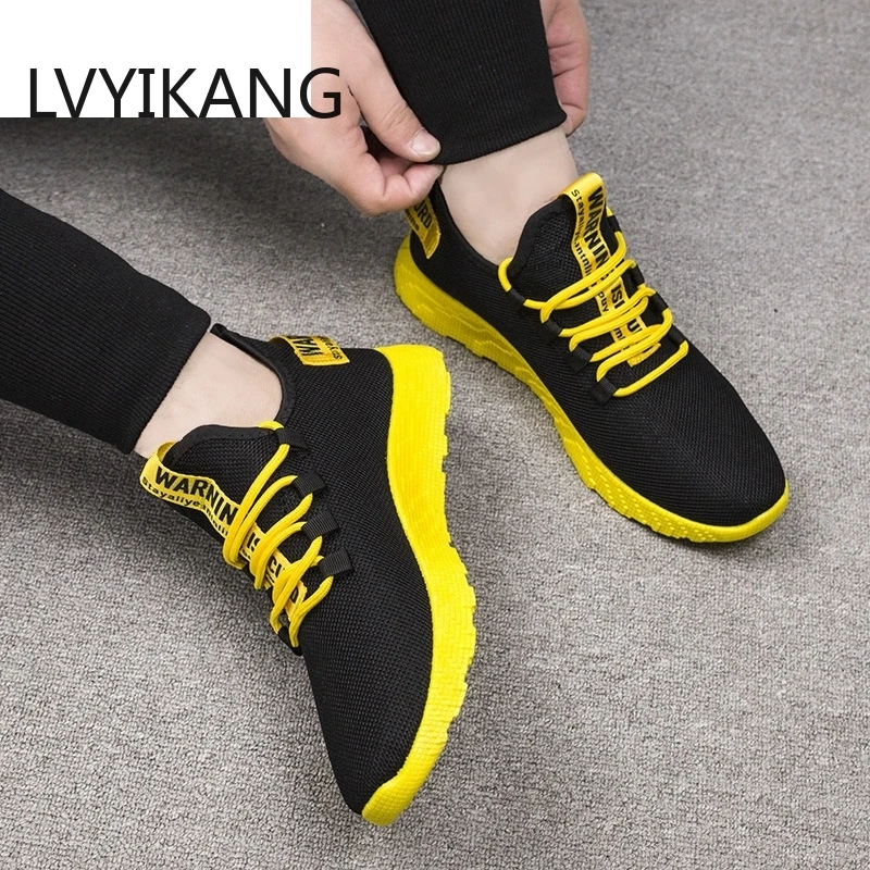 2019 New Mesh Men Casual Shoes -up Lightweight Comfortable Breathable Walking Sneakers Tenis Feminino Zapatos |