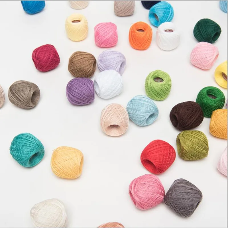89 м мерсеризованная хлопчатобумажная кружевная нить 38 однотонных нитей для