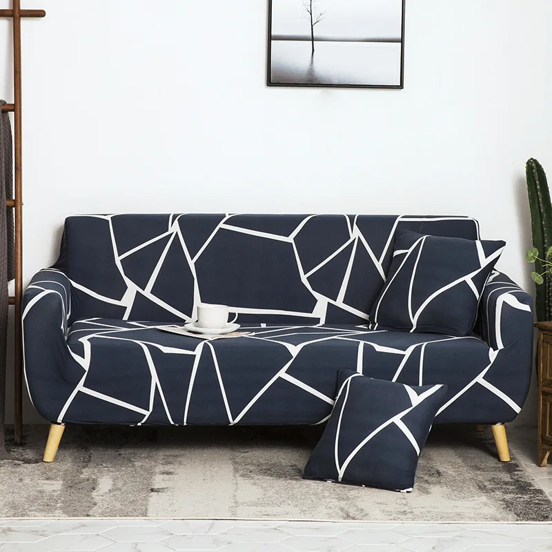 

Stretch Slipcover Sectional Elastic Stretch Sofa Cover for Living Room Couch Cover L Shape Corner Armchair Cover 1/2/3/4 Seater