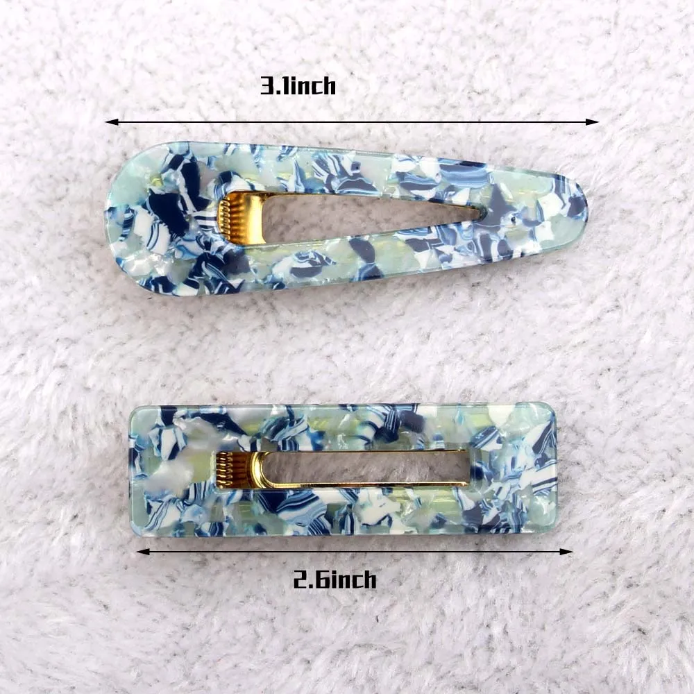 Комплект из 2 предметов Для женщин и девочек акриловые полые капли прямоугольник