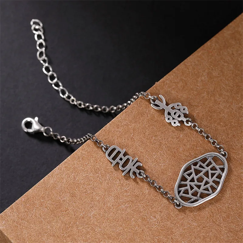 Женские браслеты с полым окошком Настоящее серебро 925 пробы тайское китайские