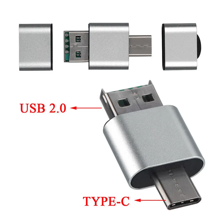 otg type c к usb 20 высокоскоростной micro sd tf ми