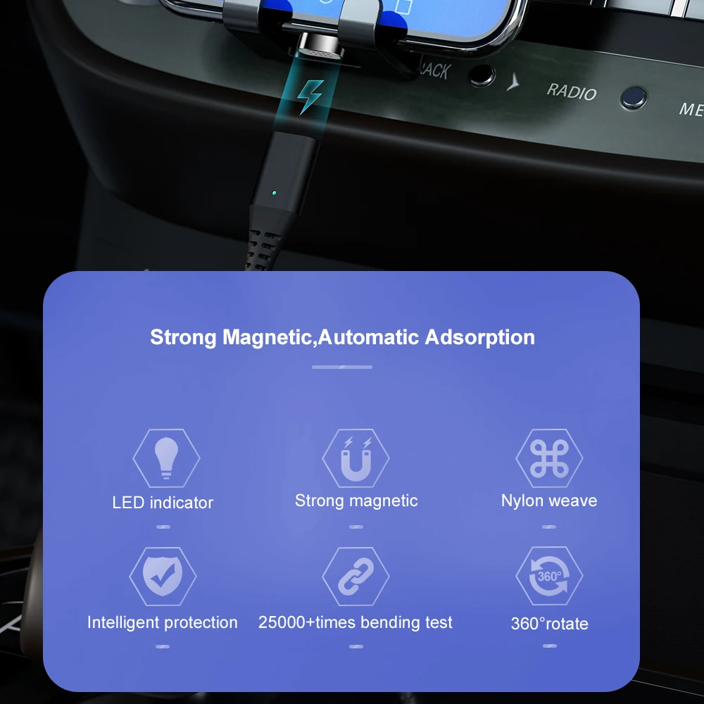Магнитный кабель Swalle 3 в 1 для быстрой зарядки 2A Магнитный Micro usb type C кабель с многофункциональным адаптером Пылезащитная заглушка