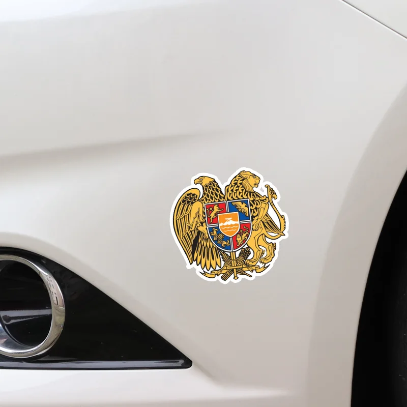YJZT 10 см* 9,7 см креативная наклейка на герб с флагом армян наклейка на автомобиль Стайлинг 6-1090