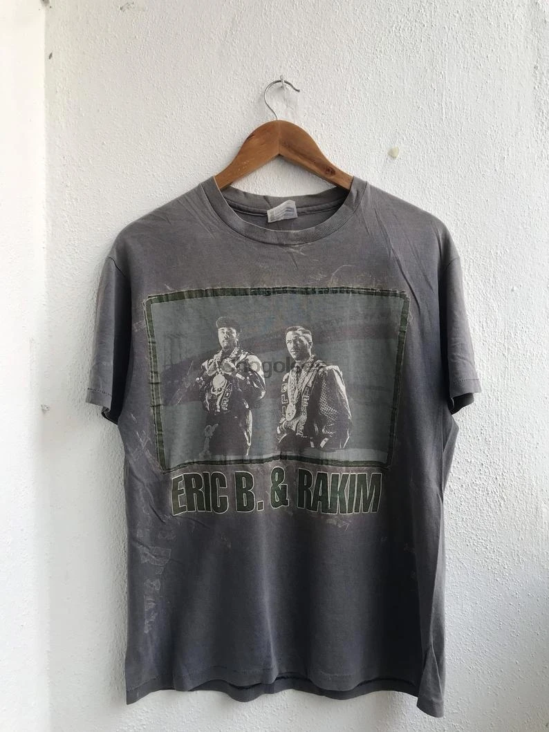 Берите! Винтажная Футболка Эрик B &amp Rakim с полной оплатой 1988 футболка в стиле