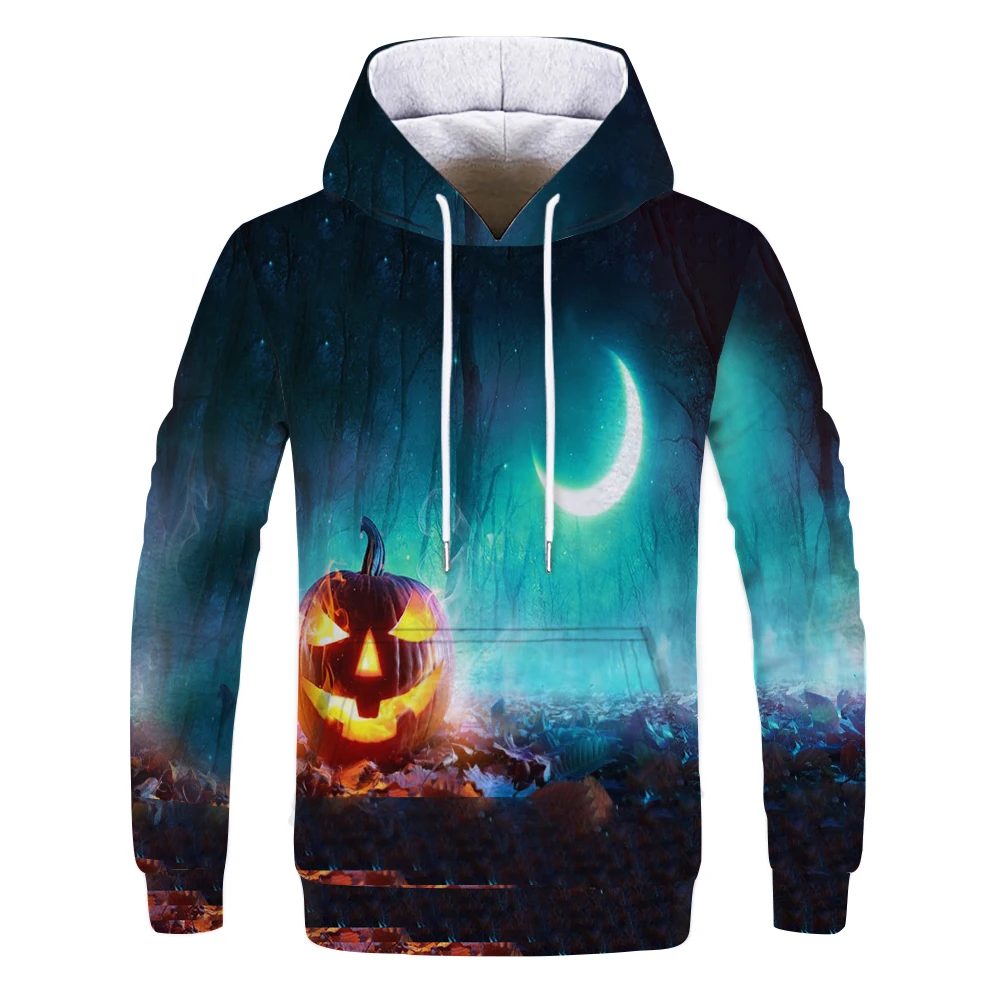 

Halloween pumpkin lantern 3D printing hoodie new comfortable everyday casual short-sleeved jacket XXS-4XL