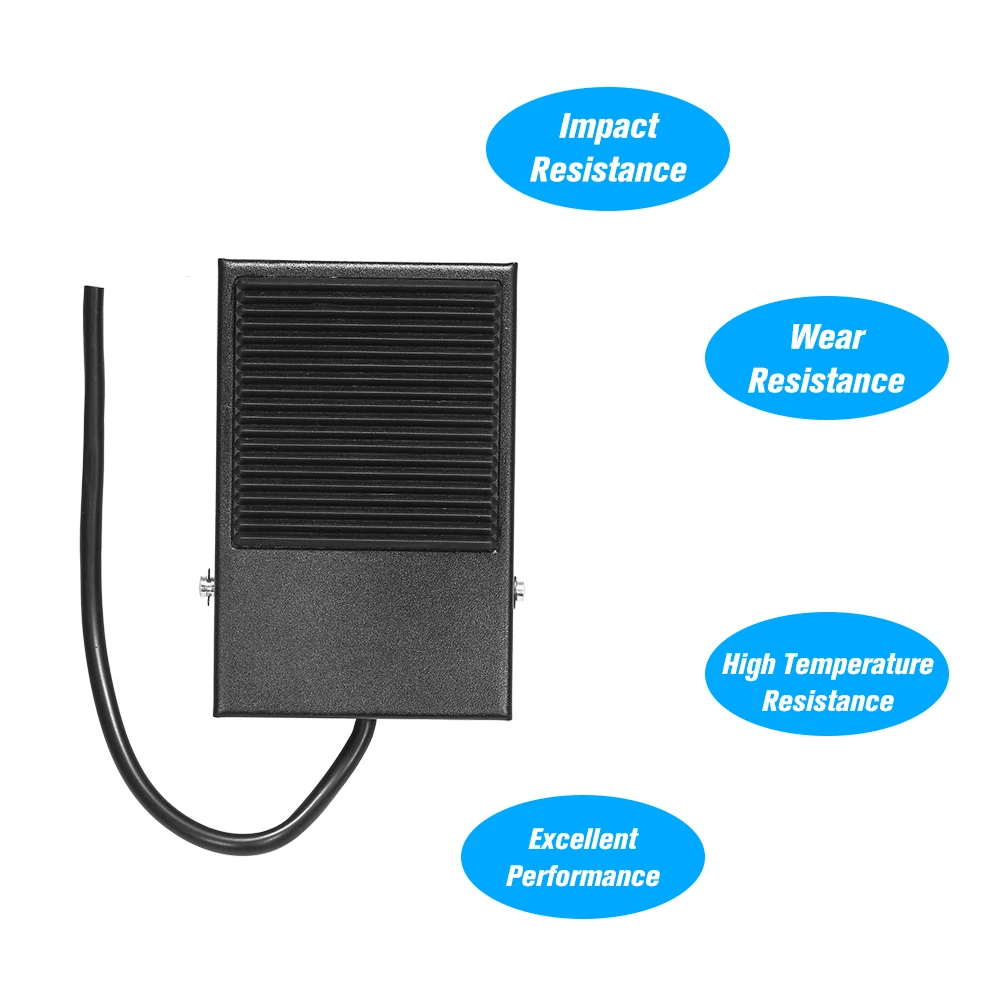 Тяжелый металлический Нескользящая педаль переключатель мгновенного