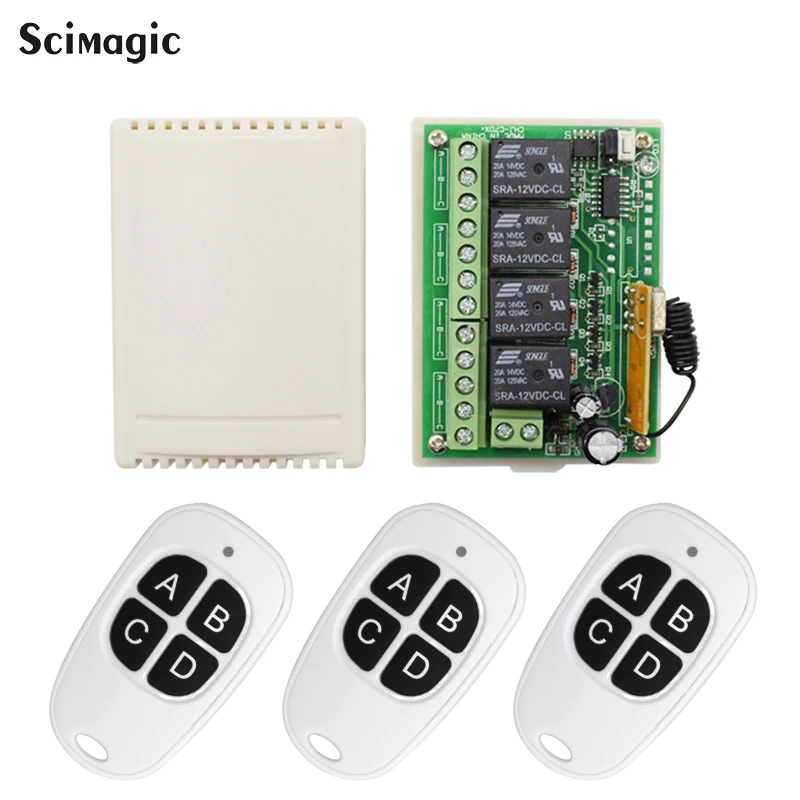 Универсальный беспроводной пульт дистанционного управления 433 МГц 12 в пост. Тока