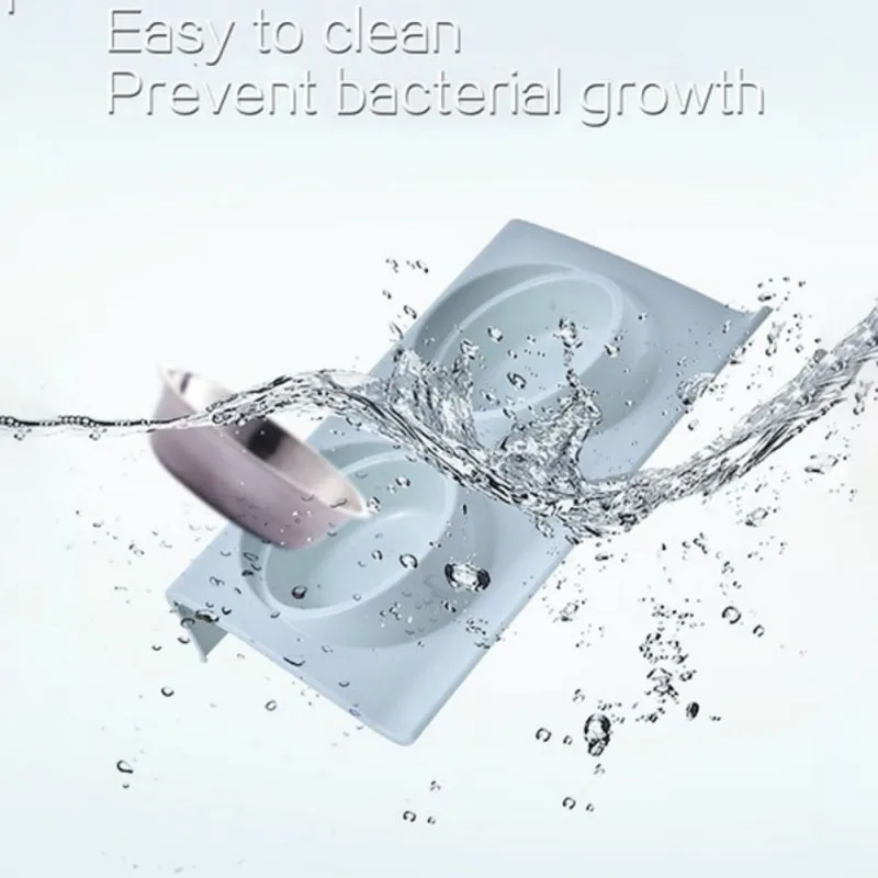 Pet многоцелевой Нержавеющая сталь Z с двумя чашами собака двойной Bowsl