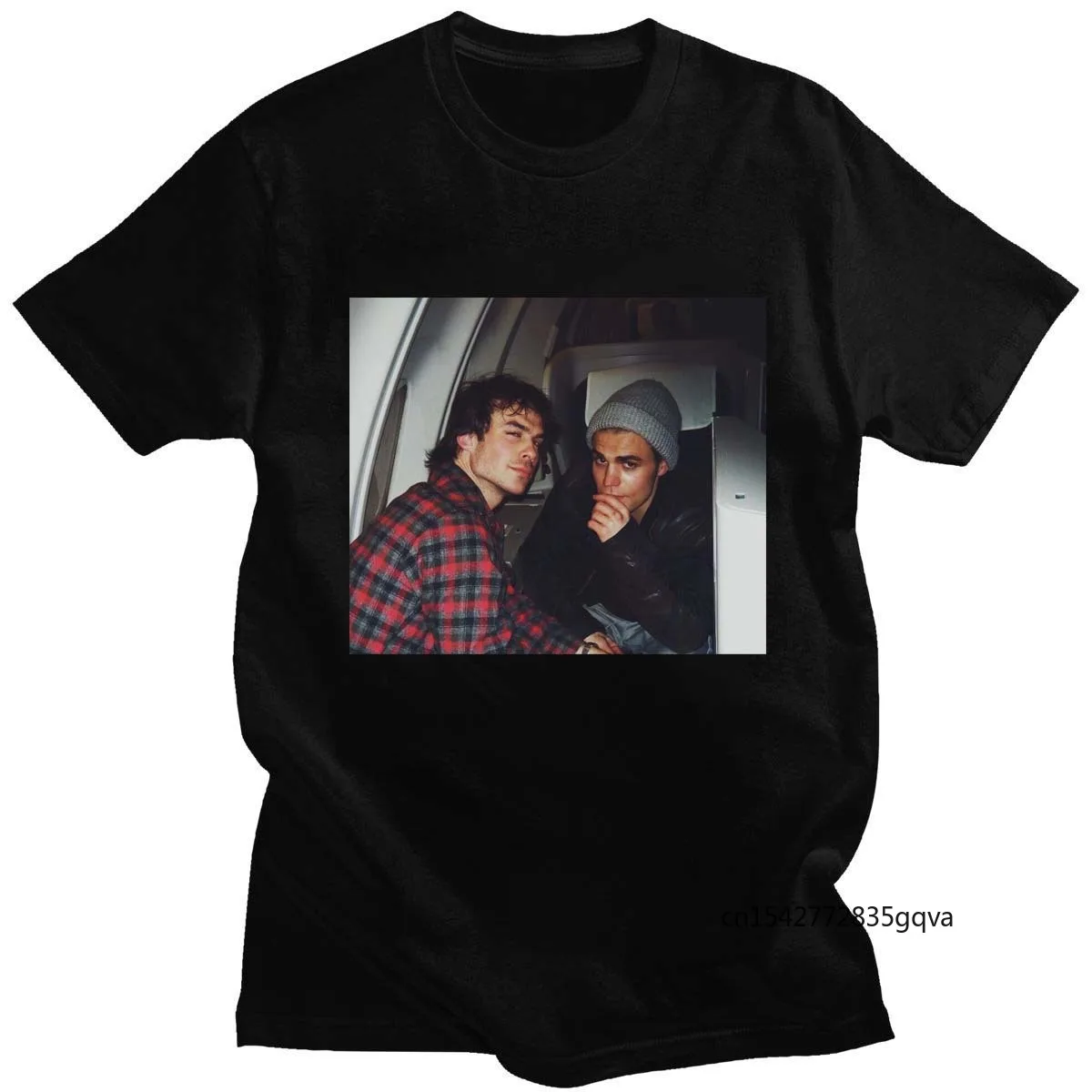 

Damon Salvatore The Vampire Diaries Chronicles Print Tshirt Men T Shirt 90s Cool Men Casual T-Shirt Streetwear Top