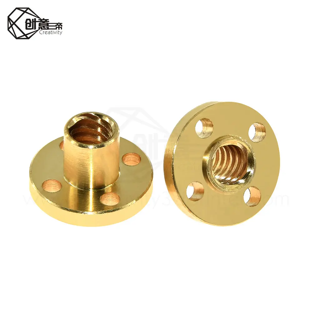 T8 4 мм трапециевидный винт для поддержки всех медных гаек Шаговая направляющая