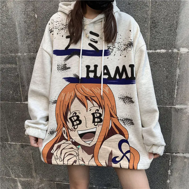 

Black Fashion Hip Hop Punk Harajuku Hoodies Women Sweatshirt Coat Loose Autumn Pullover Lady Clothes Rock Hoodie Women Tops Male