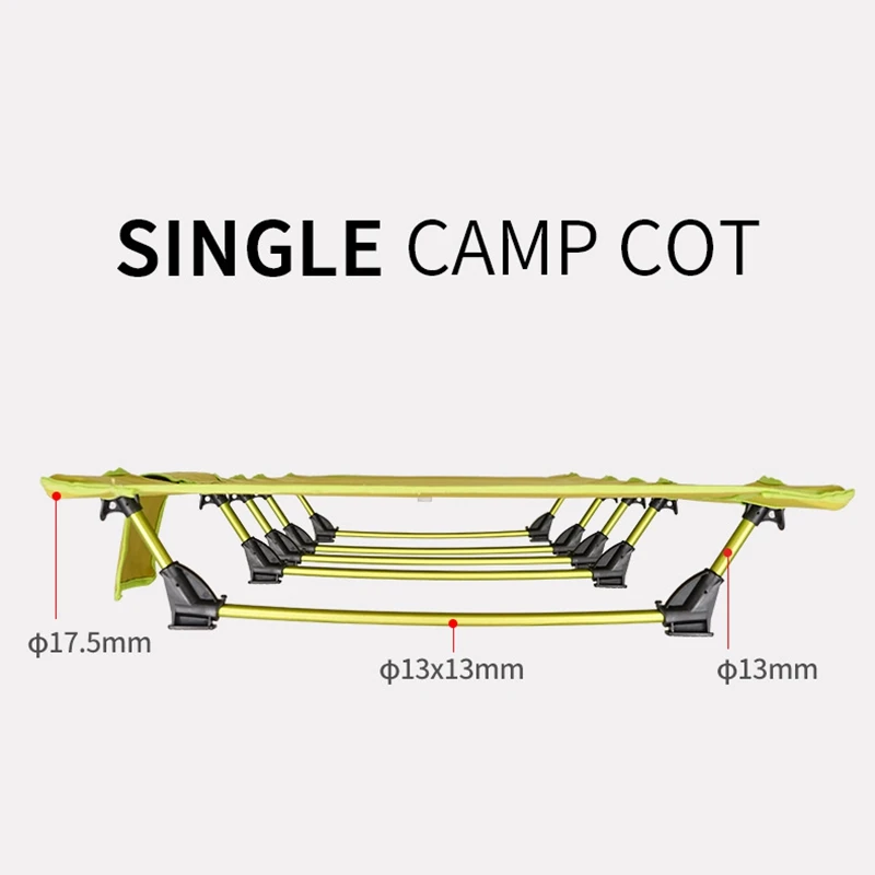 

Camping Cot Compact Folding Cot Bed for Outdoor Backpacking Camping Cot Bed Ultralight Folding Tent